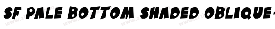 SF Pale Bottom Shaded Oblique字体转换